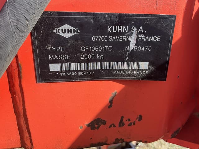 Image of Kuhn GF10601TO equipment image 4
