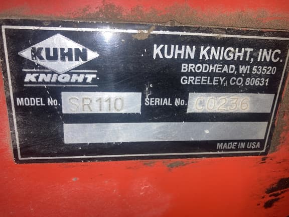 Image of Kuhn SR110 equipment image 1