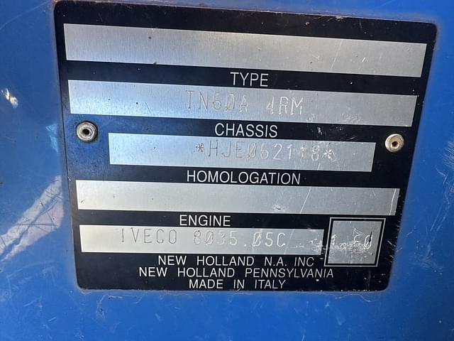 Image of New Holland TN60A equipment image 4