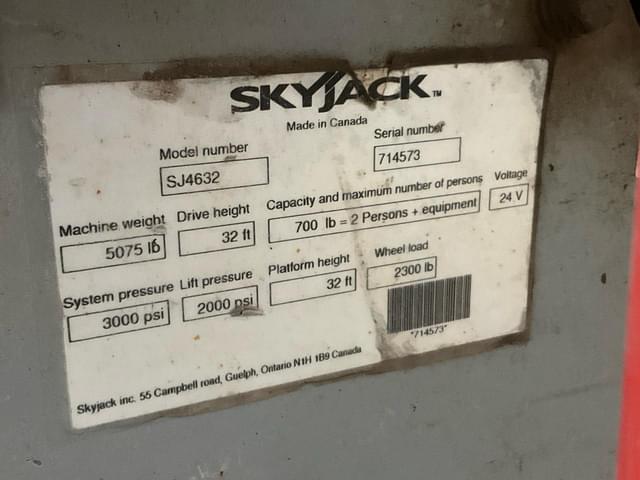 Image of Sky Jack SJ4632 equipment image 4