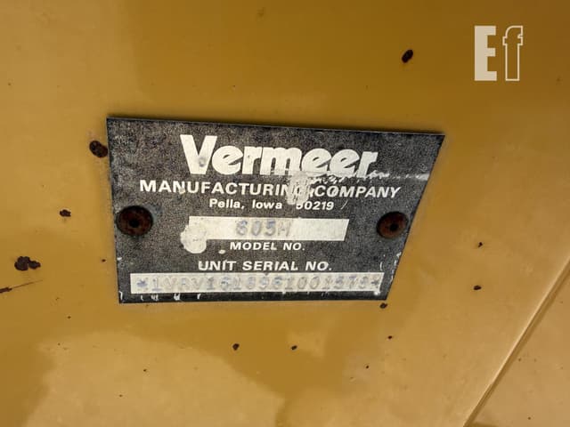 Image of Vermeer 605M equipment image 3