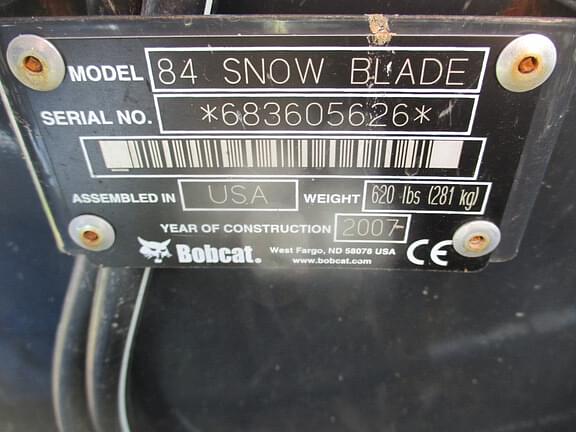 Image of Bobcat 84 Snow Blade equipment image 4