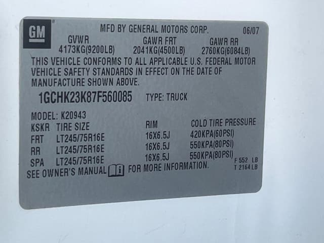 Image of Chevrolet 2500HD equipment image 2