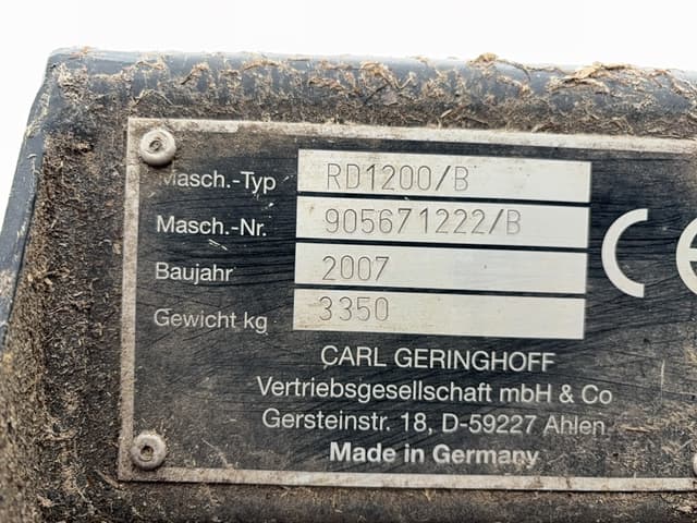 Image of Geringhoff RD1200/B equipment image 1