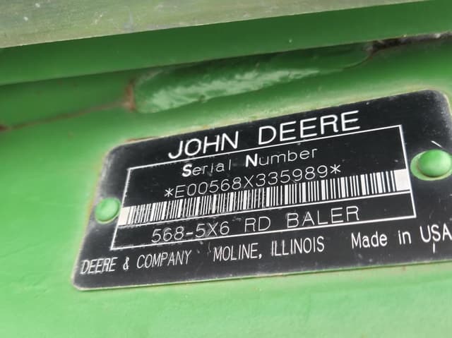 Image of John Deere 568 equipment image 1