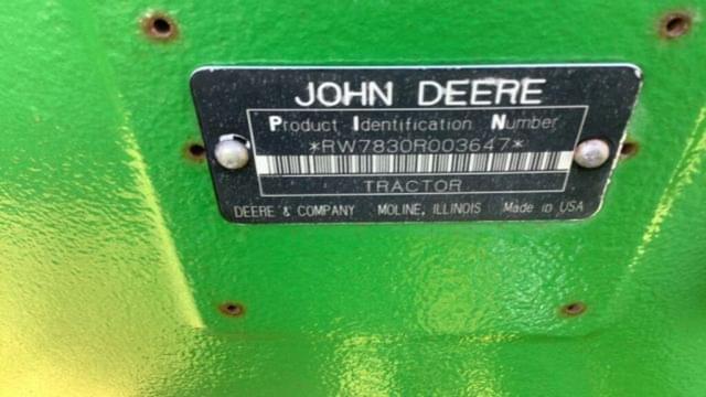 Image of John Deere 7830 equipment image 3