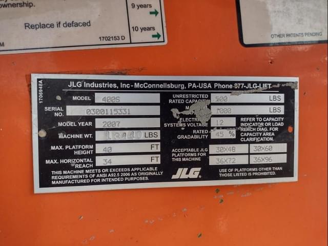 Image of JLG 400S equipment image 4