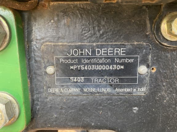 Image of John Deere 5403 equipment image 1