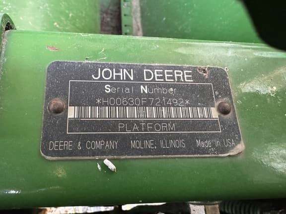 Image of John Deere 630F equipment image 3