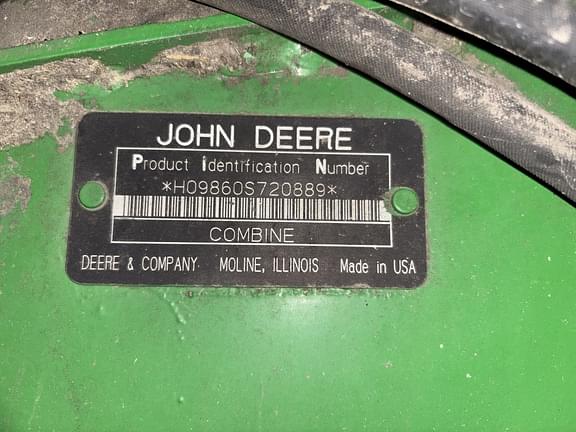 Image of John Deere 9860 STS equipment image 2