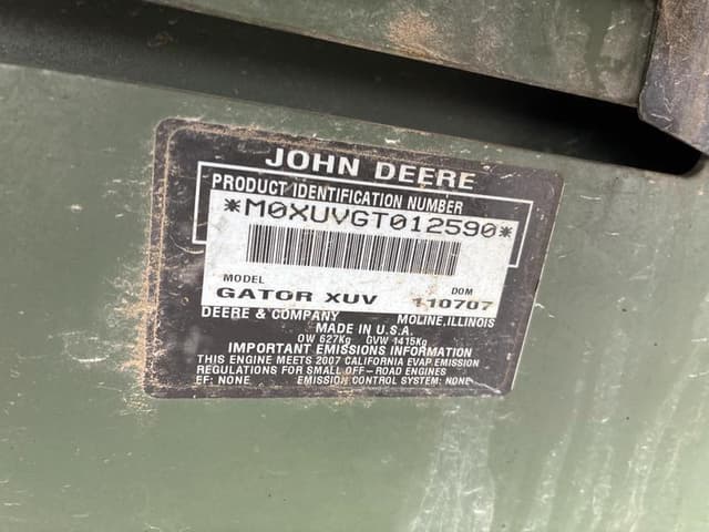 Image of John Deere XUV 625i equipment image 1