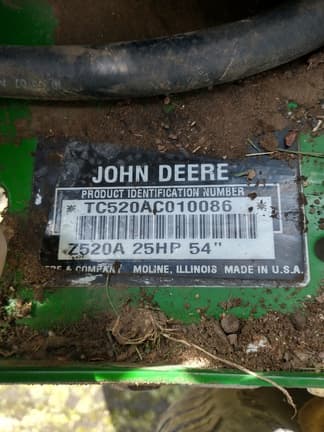 Image of John Deere Z520A equipment image 1