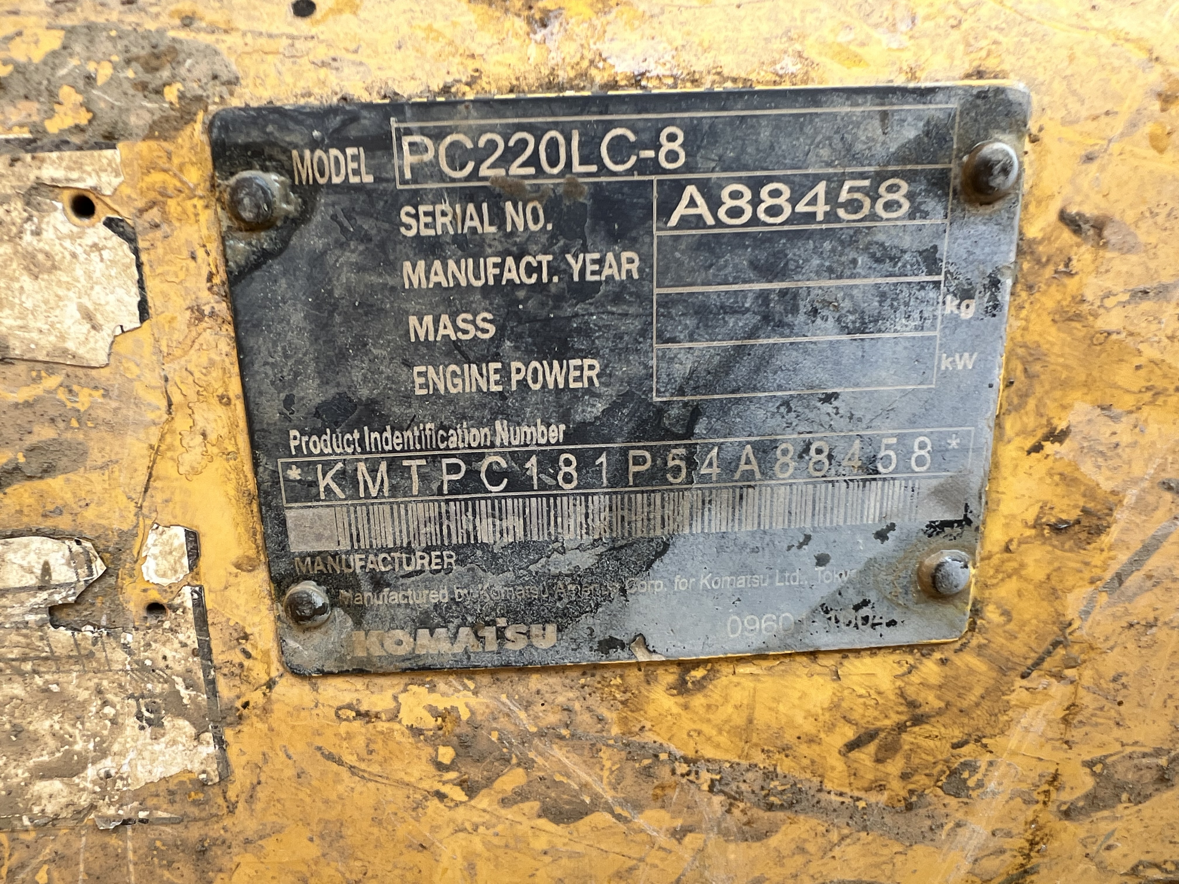 Image of Komatsu PC220LC-8 Image 1