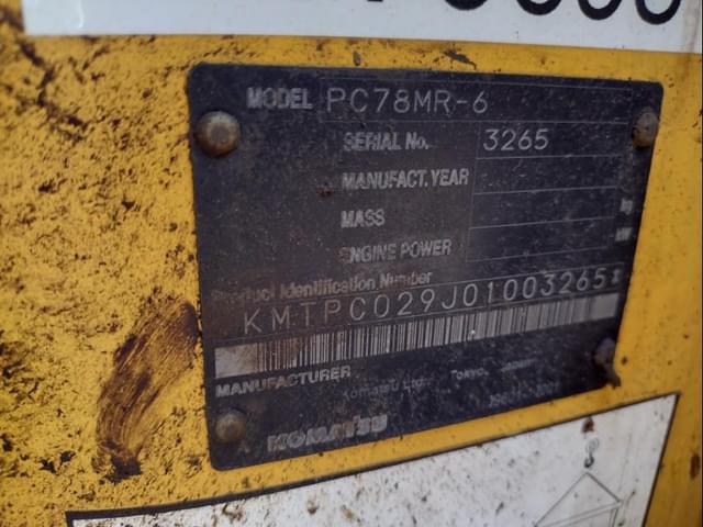 Image of Komatsu PC78MR-6 equipment image 4