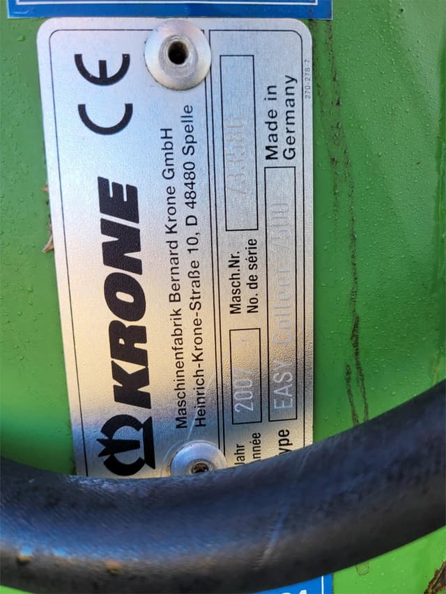 Image of Krone Easy Collect 7500 equipment image 4