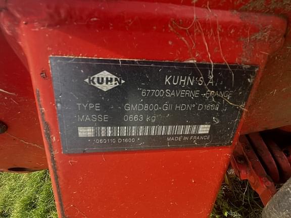 Image of Kuhn GMD800 equipment image 3