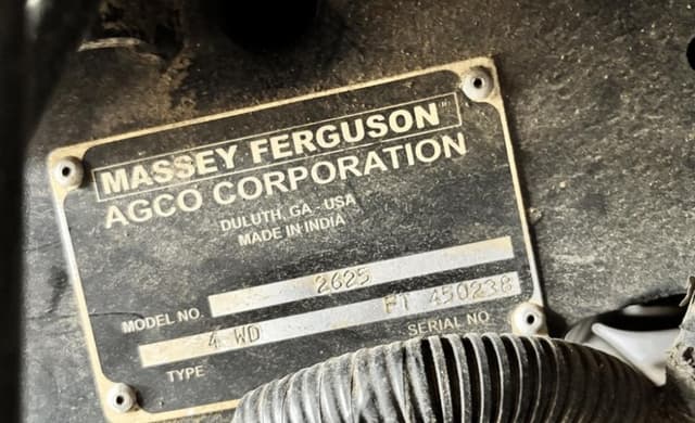 Image of Massey Ferguson 2625 equipment image 1