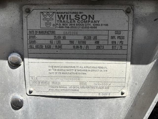Image of Wilson DWH-500 equipment image 1
