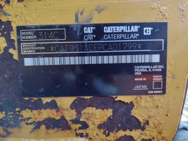 Image of Caterpillar 314C equipment image 4
