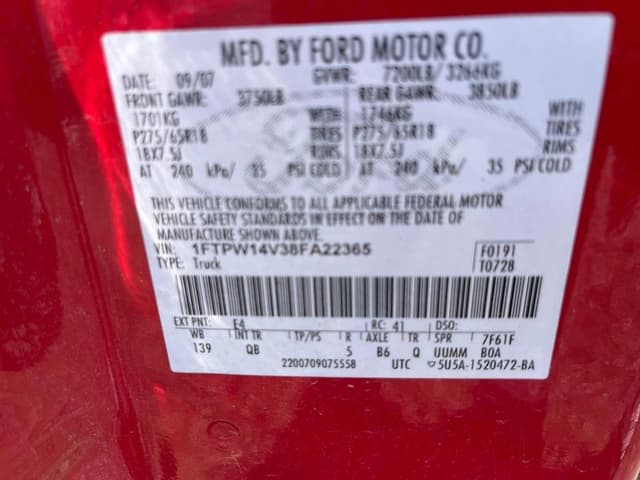 Image of Ford F-150 equipment image 2