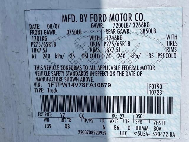 Image of Ford F-150 equipment image 3