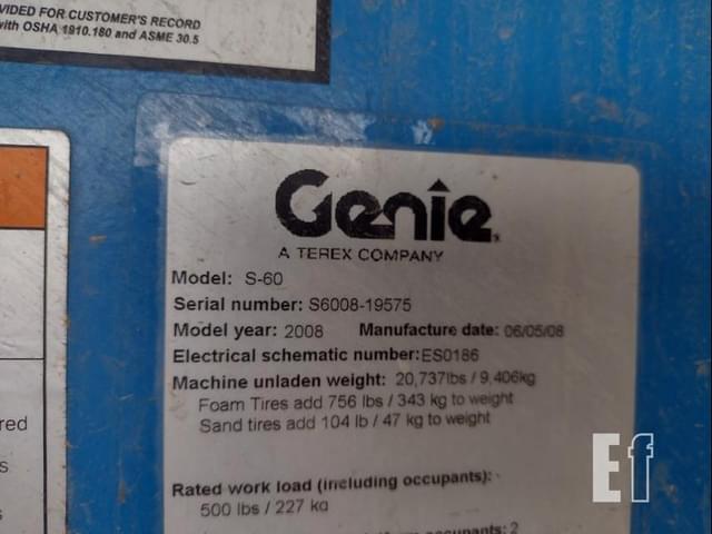 Image of Genie S60 equipment image 4