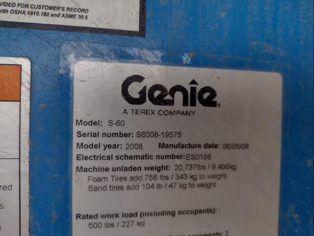 Image of Genie S60 equipment image 4