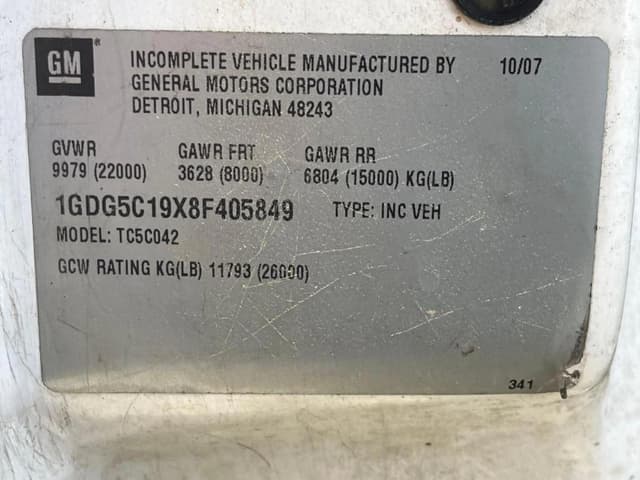 Image of GMC C5500 equipment image 2