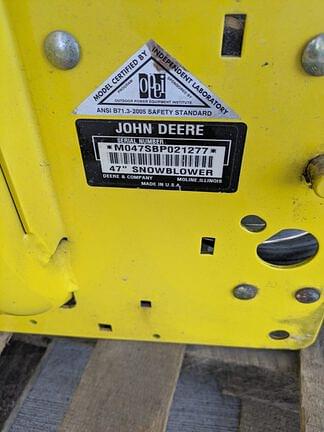 Image of John Deere 47" Snow Blower equipment image 2