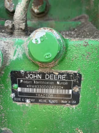 Image of John Deere 8330 equipment image 3