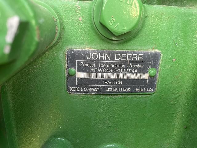 Image of John Deere 8430 equipment image 2