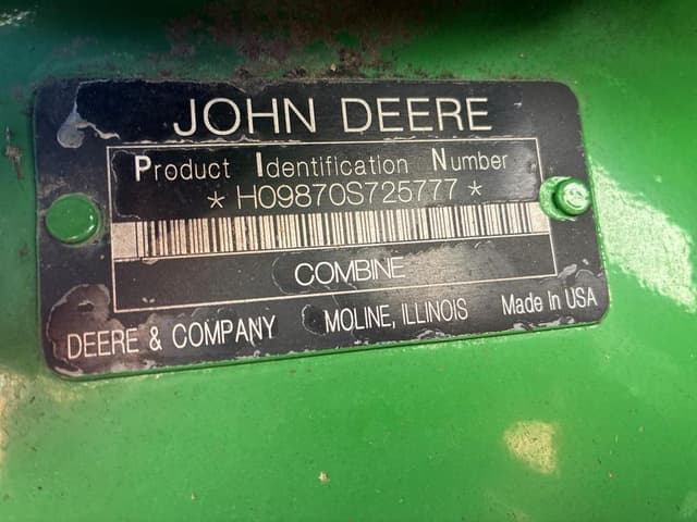 Image of John Deere 9870 STS equipment image 1