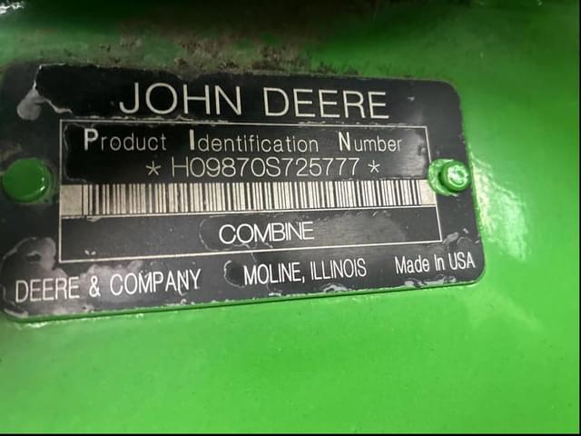 Image of John Deere 9870 STS equipment image 1