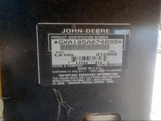 Image of John Deere LA105 equipment image 1