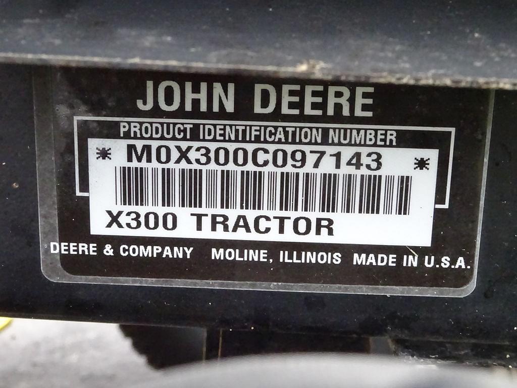 Image of John Deere X300 Image 1