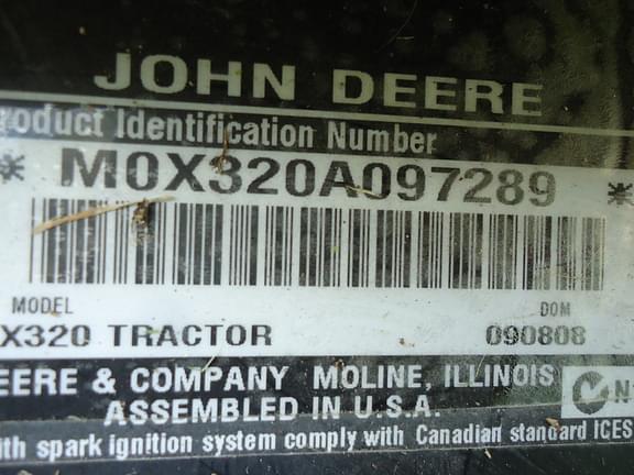 Image of John Deere X320 equipment image 4