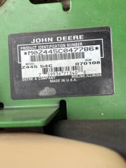 Image of John Deere Z445 equipment image 4