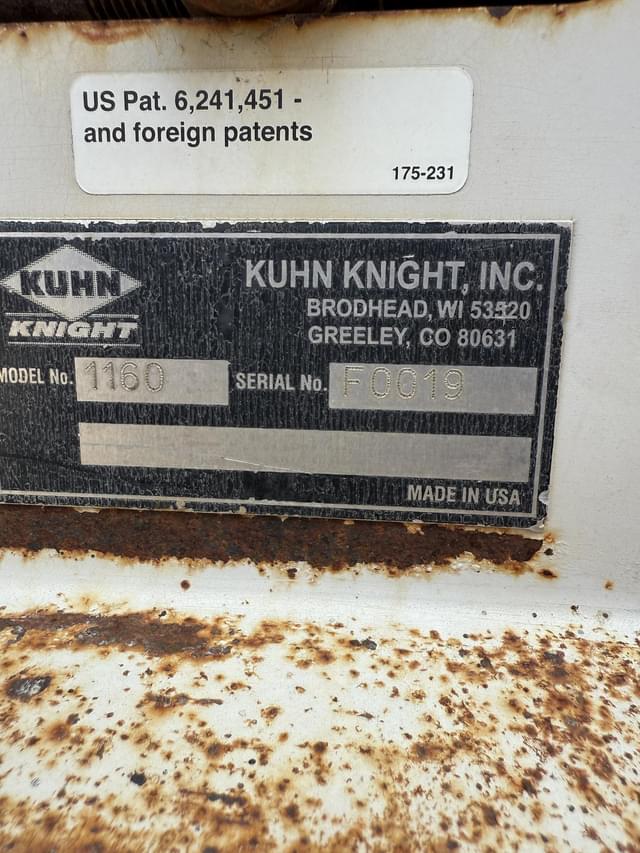 Image of Kuhn Knight 1160 equipment image 4