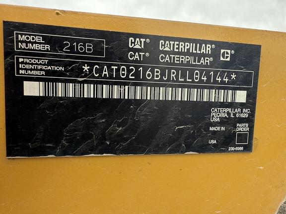 Image of Caterpillar 216B equipment image 3