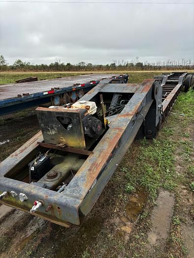 2009 Custom Built Lowboy Hydraulic Beam Trailer Equipment Image0