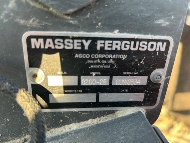 Image of Massey Ferguson 8200-25 equipment image 4