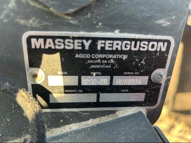 Image of Massey Ferguson 8200-25 equipment image 4