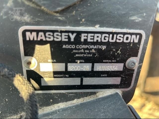 Image of Massey Ferguson 8200-25 equipment image 4