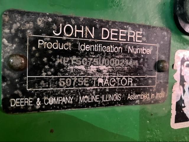 Image of John Deere 5075E equipment image 1