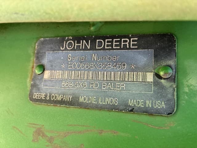 Image of John Deere 568 equipment image 1
