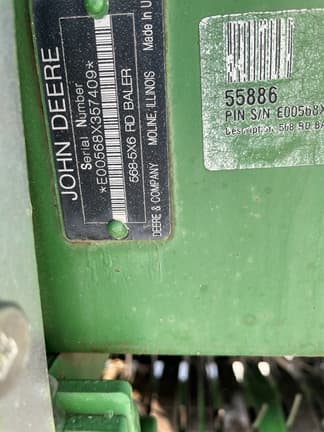 Image of John Deere 568 equipment image 2