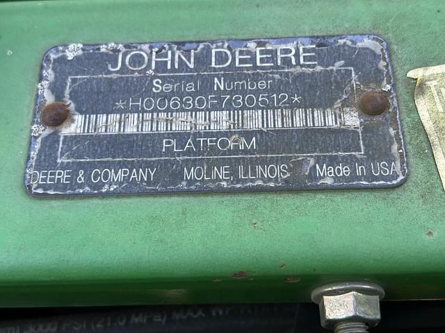 Image of John Deere 630F equipment image 1