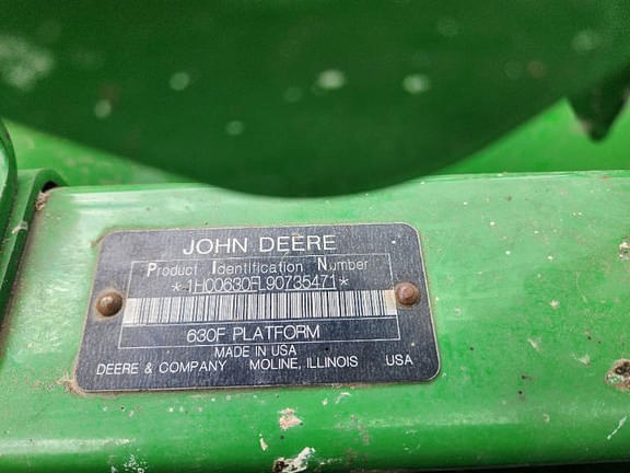 Image of John Deere 630F equipment image 4