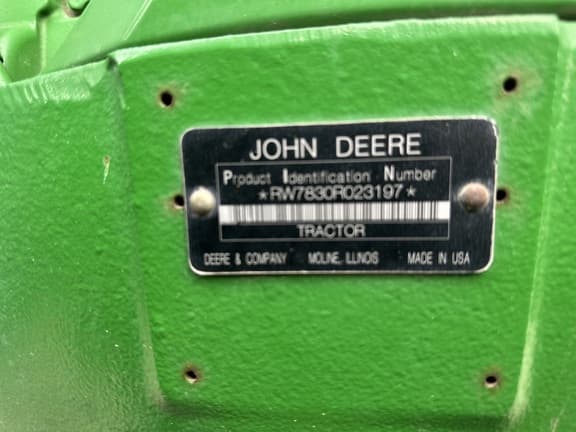 Image of John Deere 7830 equipment image 1