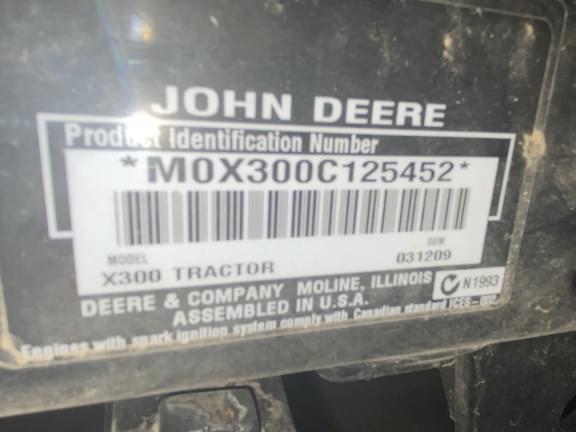 Image of John Deere X300 equipment image 4